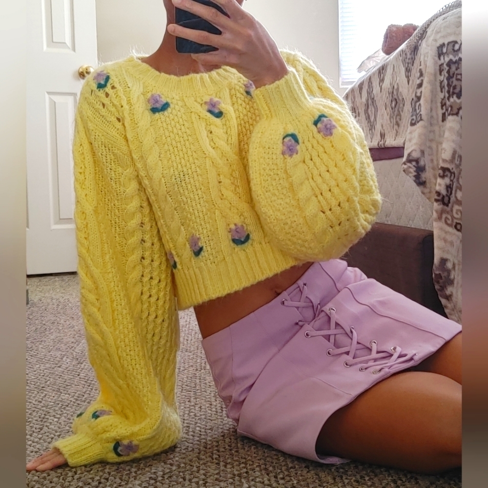 River Island Purple Mini Skirt